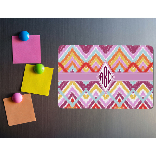 Ikat Chevron Rectangular Fridge Magnet - LIFESTYLE