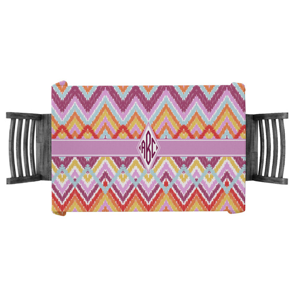 Custom Ikat Chevron Tablecloth - 58"x58" (Personalized)