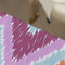 Ikat Chevron Large Rope Tote - Close Up View