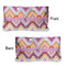 Ikat Chevron Large Rope Tote - From & Back View