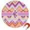 Ikat Chevron Car Magnet (Personalized)