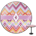 Ikat Chevron Round Table - 30" (Personalized)