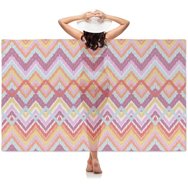 Custom Ikat Chevron Sheer Sarong