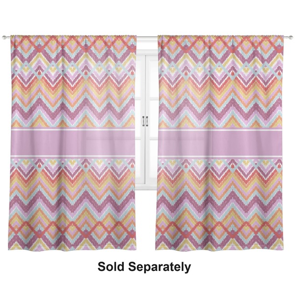 Ikat Chevron Sheer Curtains
