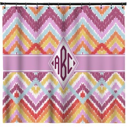 Ikat Chevron Shower Curtain - Custom Size (Personalized)