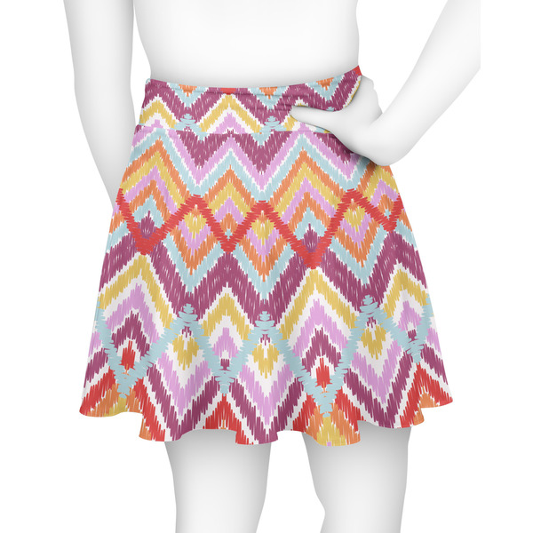 Ikat Chevron Skater Skirt - Back
