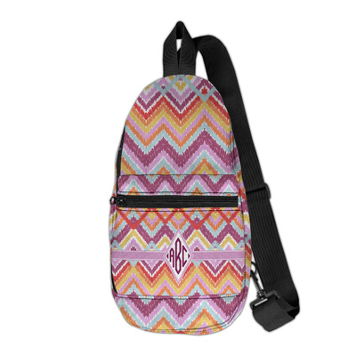Ikat Chevron Sling Bag (Personalized)