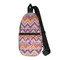Ikat Chevron Sling Bag (Personalized)