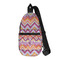 Ikat Chevron Sling Bag (Personalized)