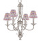 Ikat Chevron Small Chandelier Shade - LIFESTYLE (on chandelier)