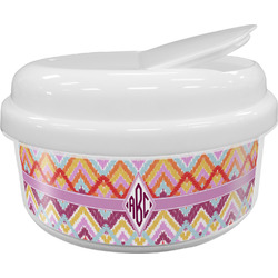 Ikat Chevron Snack Container (Personalized)