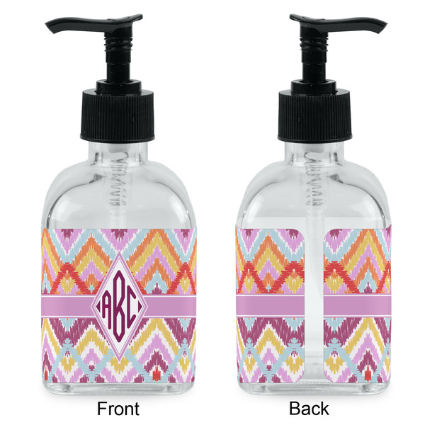 Ikat Chevron Glass Soap/Lotion Dispenser - Approval