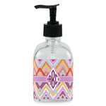 Ikat Chevron Glass Soap & Lotion Bottle - Single Bottle (Personalized)