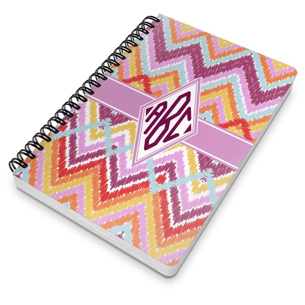 Ikat Chevron Spiral Journal 7 x 10 - Main
