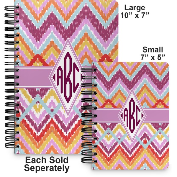 Ikat Chevron Spiral Journal - Comparison