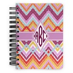 Ikat Chevron Spiral Notebook - 5x7 w/ Monogram