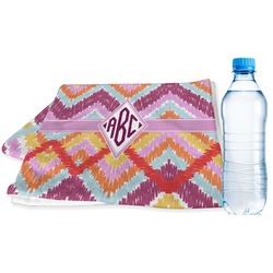 Ikat Chevron Sports & Fitness Towel (Personalized)