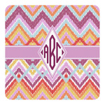Ikat Chevron Square Decal - Large (Personalized)