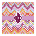 Ikat Chevron Square Decal - Medium (Personalized)