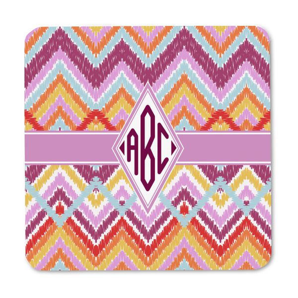 Ikat Chevron Square Fridge Magnet - FRONT