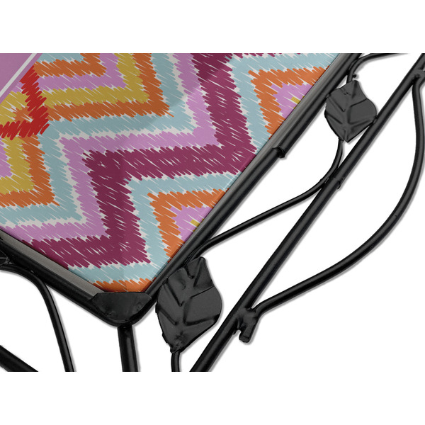 Ikat Chevron Square Trivet - Detail