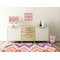 Ikat Chevron Square Wall Decal Wooden Desk