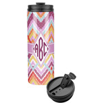 Ikat Chevron Stainless Steel Skinny Tumbler (Personalized)