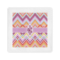 Ikat Chevron Standard Cocktail Napkins (Personalized)