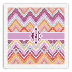Ikat Chevron Paper Dinner Napkins (Personalized)