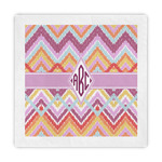 Ikat Chevron Decorative Paper Napkins (Personalized)