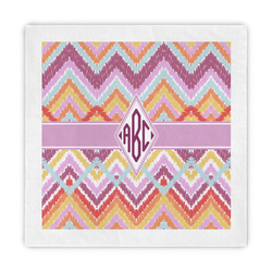 Ikat Chevron Decorative Paper Napkins (Personalized)
