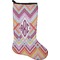 Ikat Chevron Holiday Stocking - Single-Sided - Neoprene (Personalized)