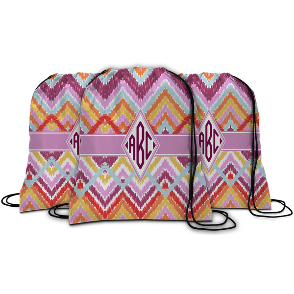 Ikat Chevron String Backpack - MAIN