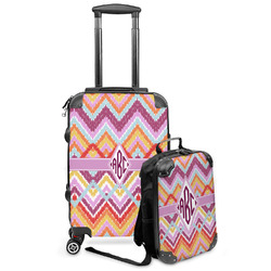 Ikat Chevron Kids 2-Piece Luggage Set - Suitcase & Backpack (Personalized)