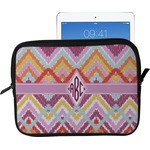 Ikat Chevron Tablet Case / Sleeve - Large (Personalized)