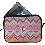 Ikat Chevron Tablet Case / Sleeve - Small (Personalized)