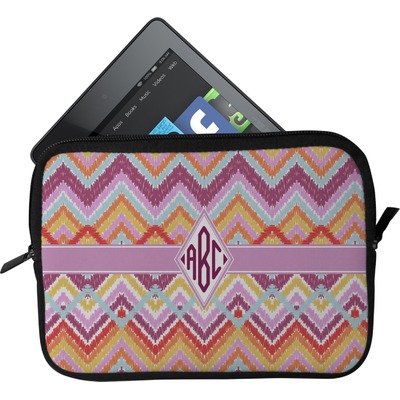 Ikat Chevron Tablet Case / Sleeve (Personalized)