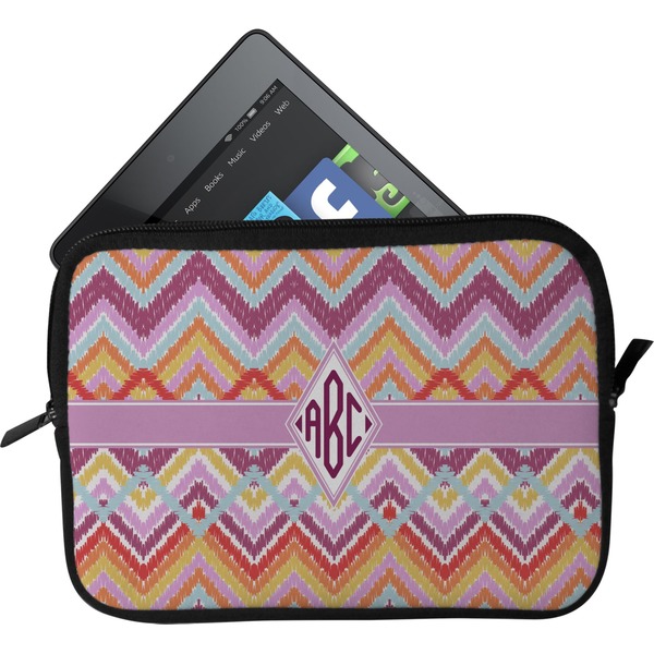 Custom Ikat Chevron Tablet Case / Sleeve (Personalized)