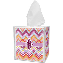 Ikat Chevron Tissue Box Cover (Personalized)