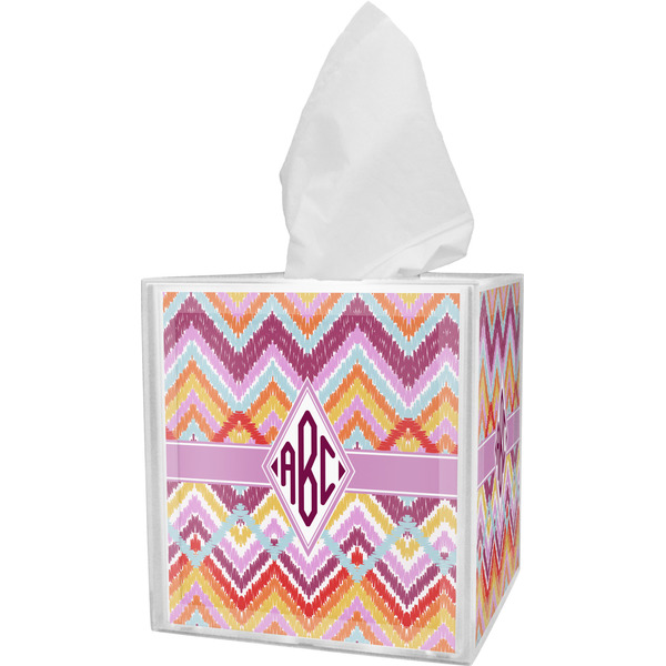 Ikat Chevron Tissue Box Cover (Personalized)