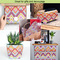 Ikat Chevron Tissue Paper - In Use Collage