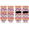 Ikat Chevron Toddler Ankle Socks - Double Pair - Front and Back - Apvl