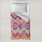 Ikat Chevron Toddler Duvet Cover w/ Monogram