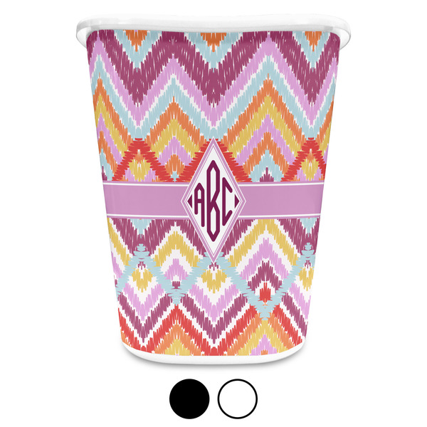 Ikat Chevron Trash Can Aggregate
