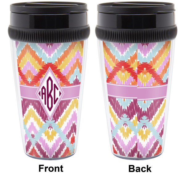 Ikat Chevron Travel Mug Approval (Personalized)