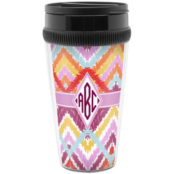 Ikat Chevron Acrylic Travel Mug without Handle (Personalized)
