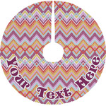Ikat Chevron Tree Skirt (Personalized)