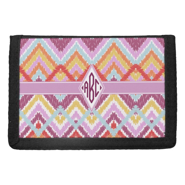 Custom Ikat Chevron Trifold Wallet (Personalized)