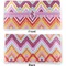 Ikat Chevron Vinyl Check Book Cover - Front and Back