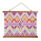 Ikat Chevron Wall Hanging Tapestry - Wide (Personalized)